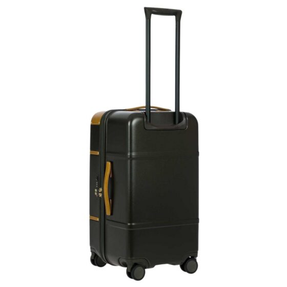 Brics Bellagio Trunk spinner Luggage 28314 65cm olive rear3qrtr jpg