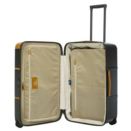 Brics Bellagio Trunk spinner Luggage 28315 74cm olive interior1 jpg