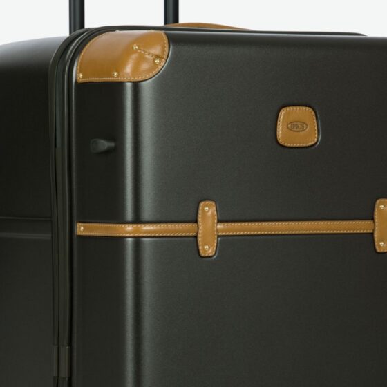 Brics Bellagio Trunk spinner Luggage 28315 olive edge detail jpg