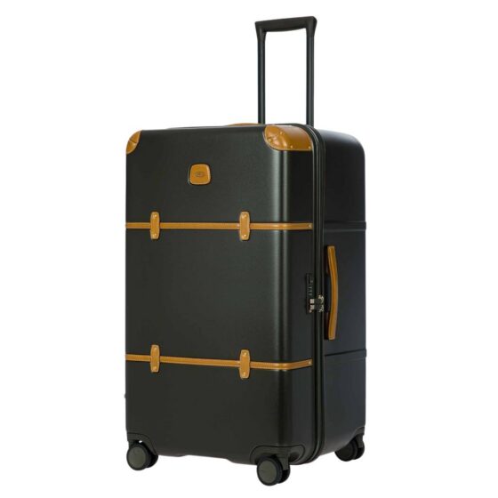 Brics Bellagio Trunk spinner Luggage 28316 80cm olive front3qrtr jpg