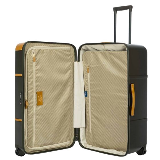 Brics Bellagio Trunk spinner Luggage 28316 80cm olive interior1 jpg