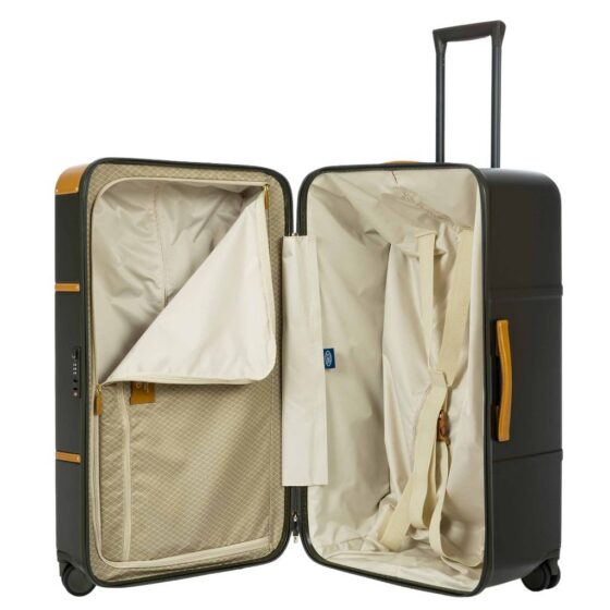 Brics Bellagio Trunk spinner Luggage 28316 80cm olive interior2 jpg