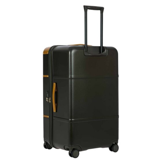 Brics Bellagio Trunk spinner Luggage 28316 80cm olive rear3qrtr jpg