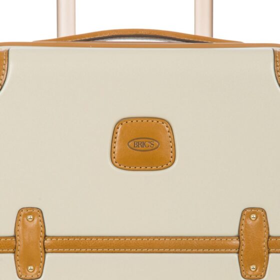 Brics Bellagio Trunk Spinner Luggage Cream Badge