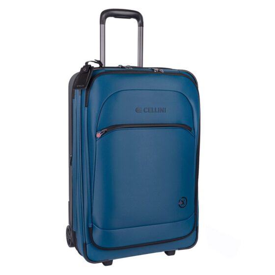 Cellini Pro X 567 Medium 64cm Trolley Petrol Blue Front3qrtr