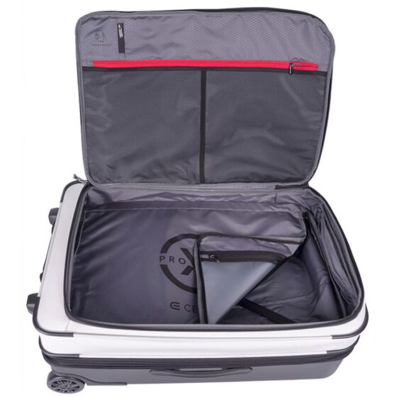 Cellini Pro X 567 Medium 64cm Trolley Petrol White Interior2