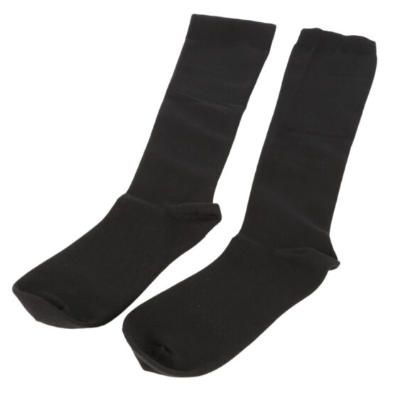 CEllini Travel essentials Flight Socks Med Lrg Black unfolded jpg