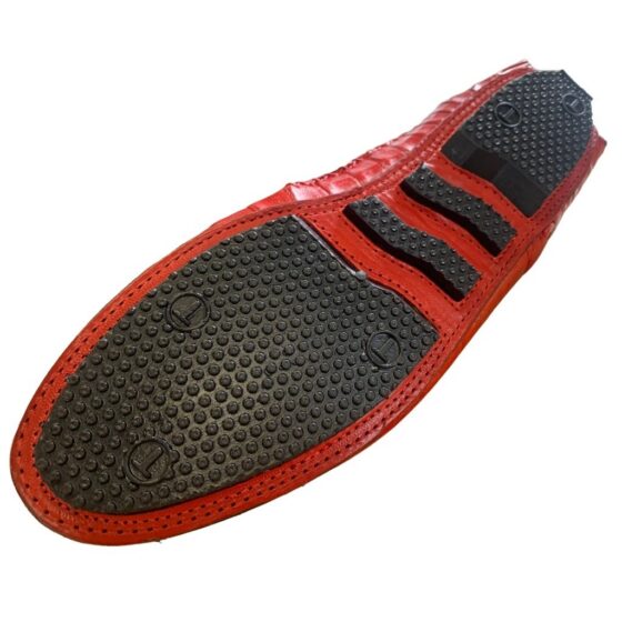 Cavalli Crocodile Unisex Drivers Shoe Red Sole jpg
