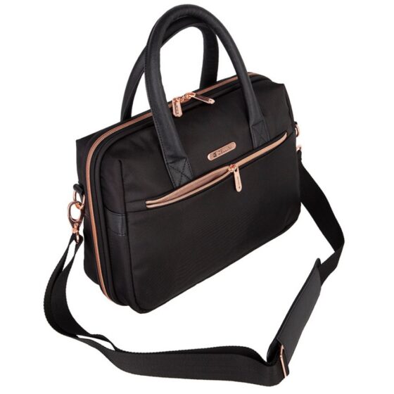 Cellini Allure Beauty Case Black 46532 Top3qrtr With Strap