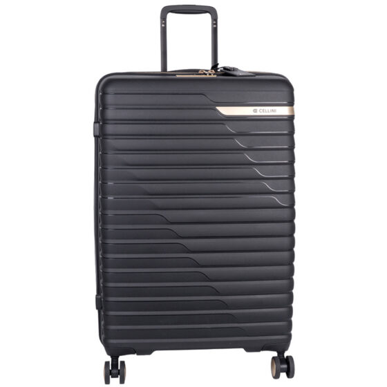 Cellini Allure Hardshell spinner 766 black 75 front jpg