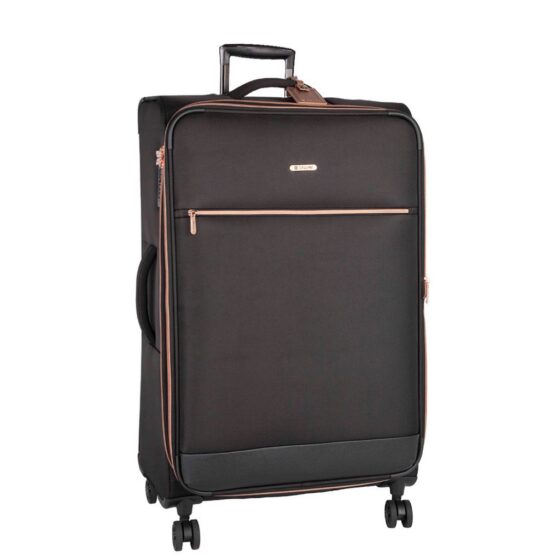 Cellini Allure Spinner Luggage Black 465 64cm Front3qrtr