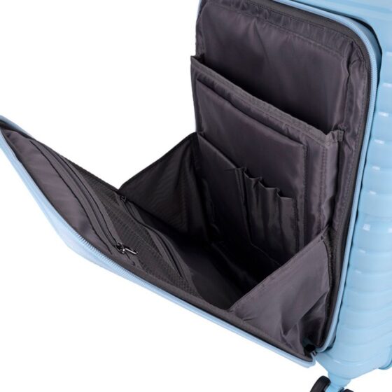 Cellini Bizlite Easy Access 55cm Spinner 840 Azure Blue Ditigal Organiser