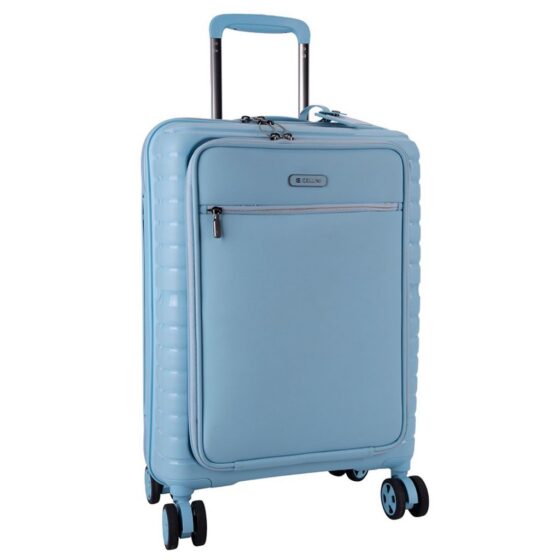 Cellini Bizlite Easy Access 55cm Spinner 840 Azure Blue Front3qrtr