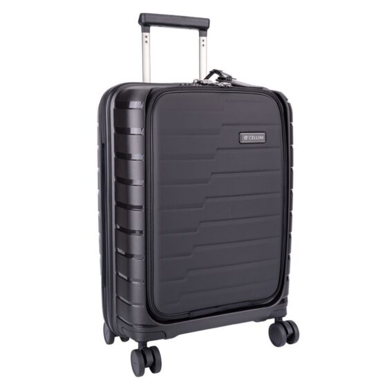 Cellini Business 55cm Easy Access Soft Front Spinner 86652 Black Front3qrtr