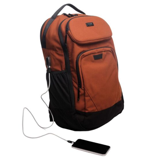 Cellini Explorer Digital Pro Backpack 49946 Rust Mobile Usb