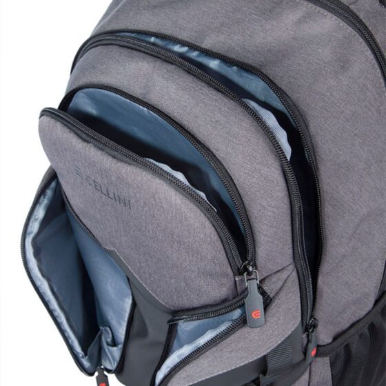 Cellini Explorer Laptop Backpack 49938 Grey Front Pockets