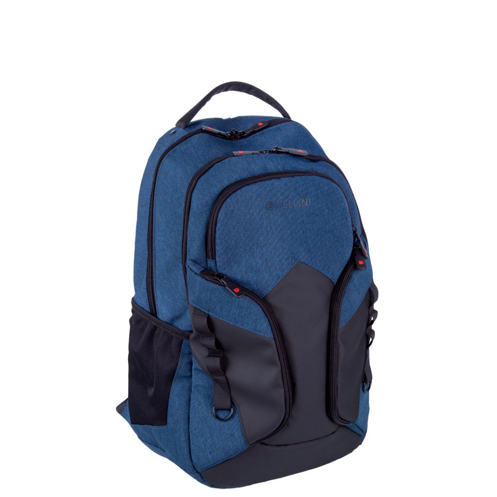 Cellini Explorer Laptop Backpack 49938 Navy Blue Front3qrtr Primary