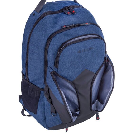 Cellini Explorer Laptop Backpack 49938 Navy Blue Front Pockets