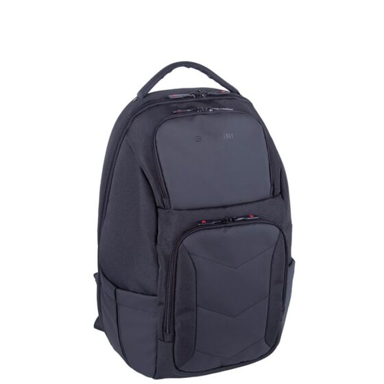 Cellini Explorer Mulit Pocket Backpack 49935 Black Front3qrtr Primary