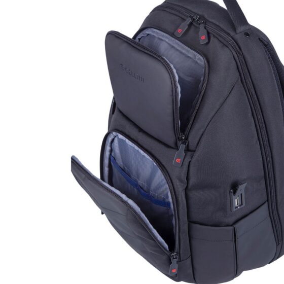 Cellini Explorer Mulit Pocket Backpack 49935 Black Organiser