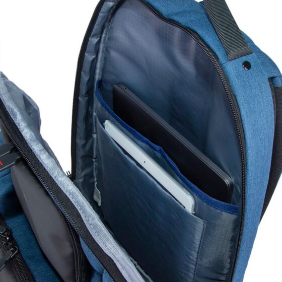 Cellini Explorer Mulit Pocket Backpack 49935 Navy Blue Interior