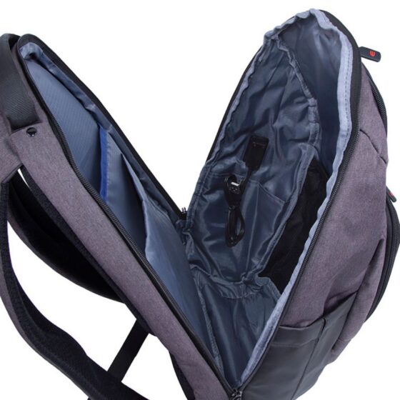 Cellini Explorer Mulit Pocket Backpack 49935 Grey Interior