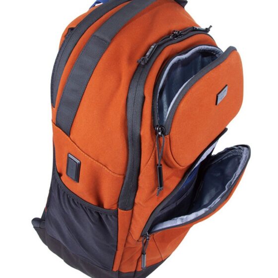 Cellini Explorer Pro Laptop Backpack Front Pouch 49951 Rust Front Pockets