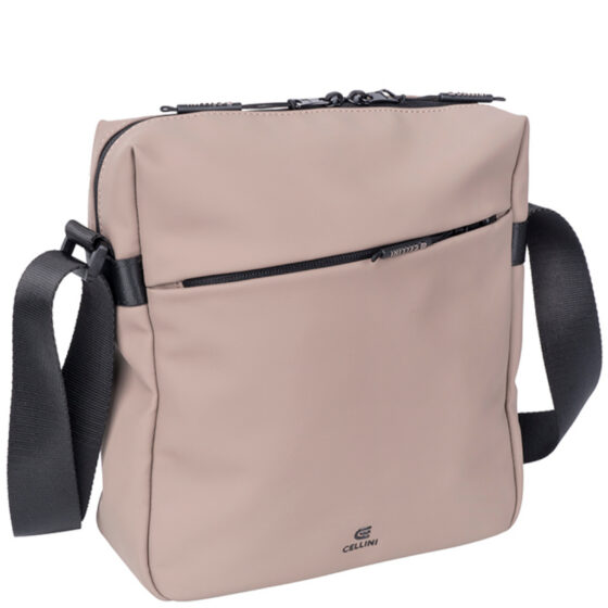 Cellini Hydro 00226 large crossbody taupe front jpg