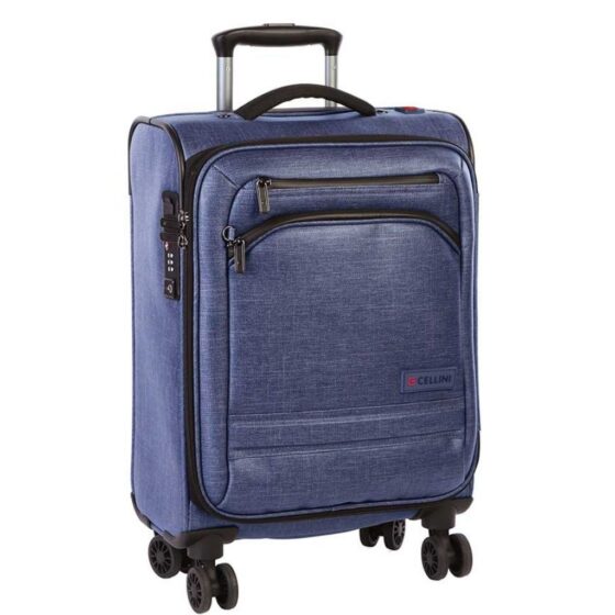 Cellini Luggage Origin Spinner 688 50 Denim Blue front3qrtr jpg