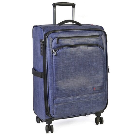 Cellini Luggage Origin Spinner 688 65 Denim Blue front3qrtr jpg