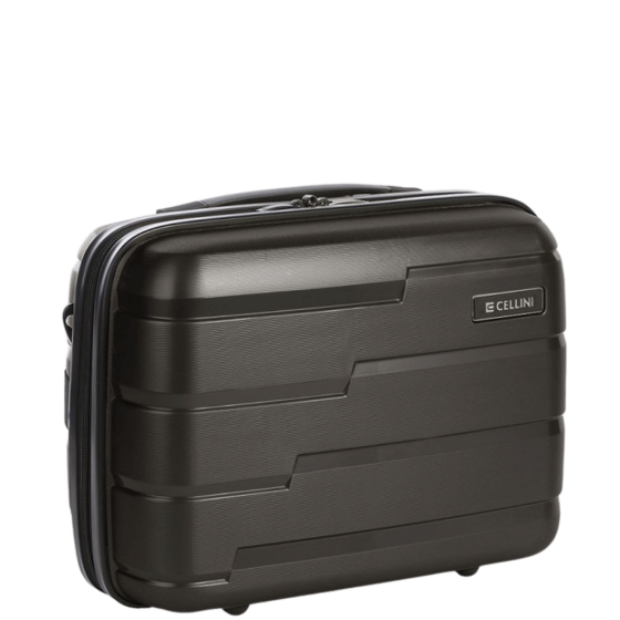 Cellini Microlite 86632 Beauty Vanity Case black front3qrtr primary transp