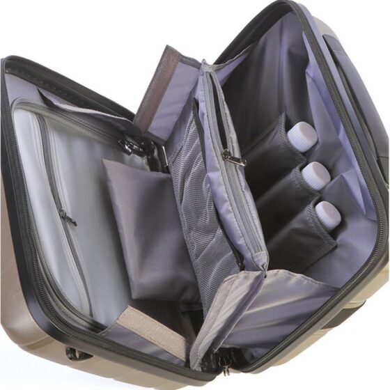 Cellini Microlite 86632 Beauty Vanity Case Gold Interior