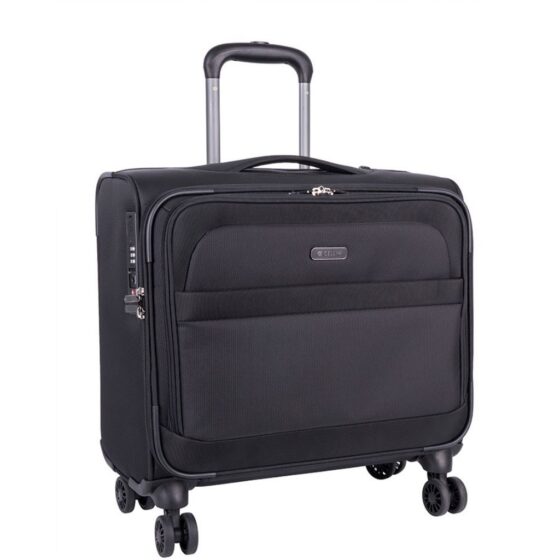 Cellini Microlite S 79947 17 inch mobile office spinner black front3qrtr jpg