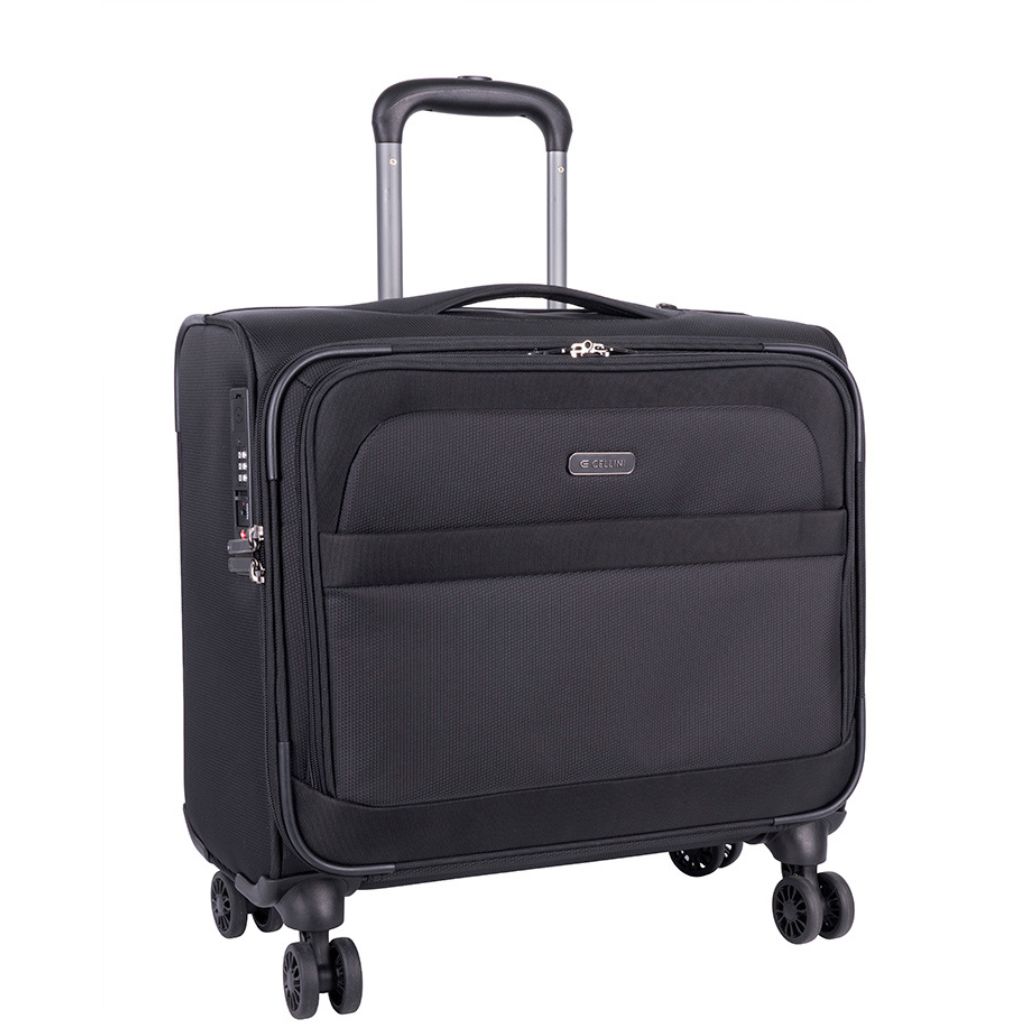 Cellini Microlite S 79947 17 inch mobile office spinner black front3qrtr jpg