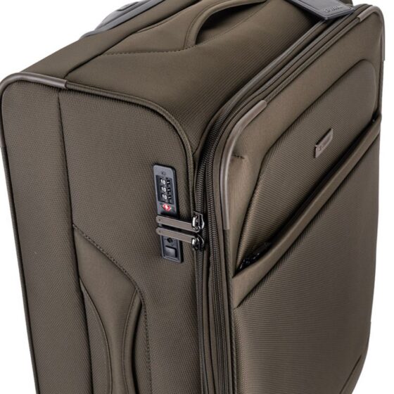 Cellini Microlite S 799 64cm MEdium check in spinner sandalwood brown top3qrtr jpg