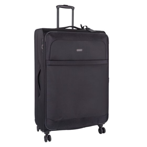 Cellini Microlite S 799 74cm Large check in spinner black front3qrtr jpg