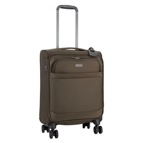 Cellini Microlite S 799 Carry on spinner sandalwood brown front3qrtr jpg