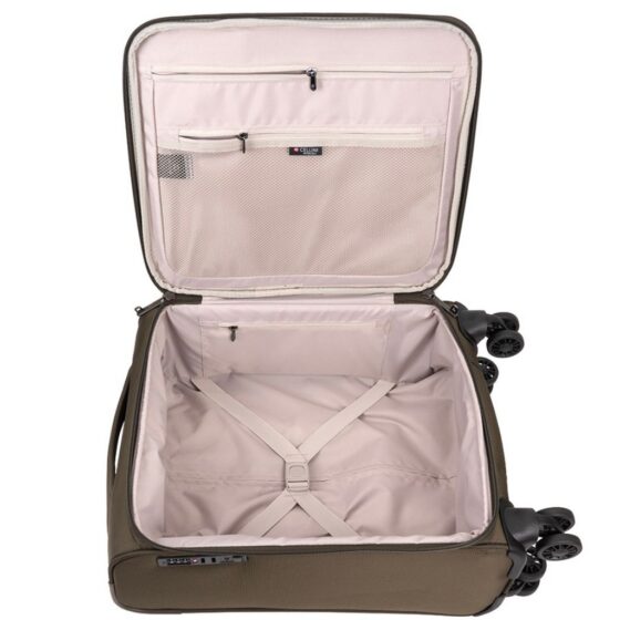 Cellini Microlite S 799 Carry on spinner sandalwood brown interior jpg