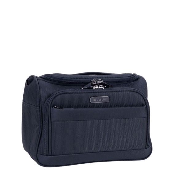 Cellini Microlite S Beauty Case 79932 Ink Blue front3qrtr primary png