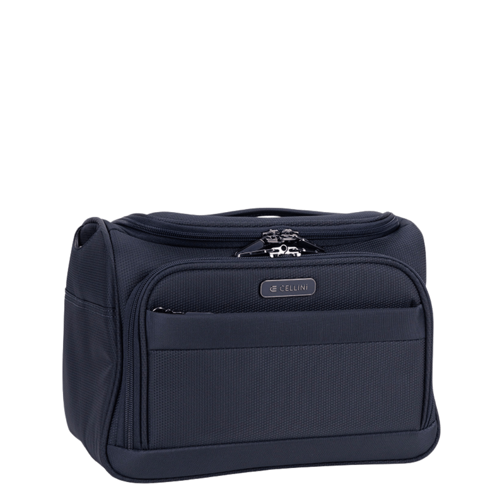 Cellini Microlite S Beauty Case 79932 Ink Blue front3qrtr primary png
