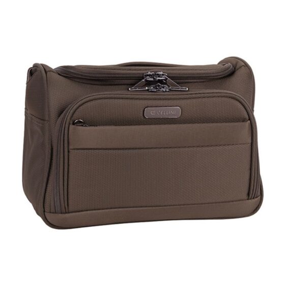 Cellini Microlite S Beauty Case 79932 Sandalwood brown front3qrtr jpg