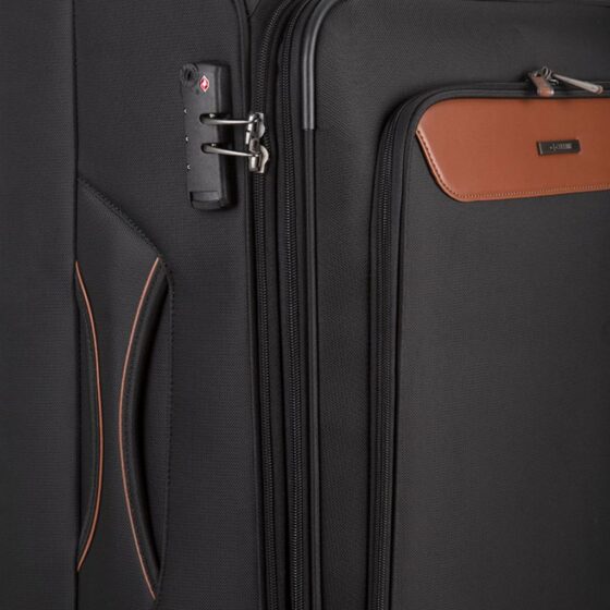 Cellini Monte Carlo 36564 Check In Medium Black Tsa Lock