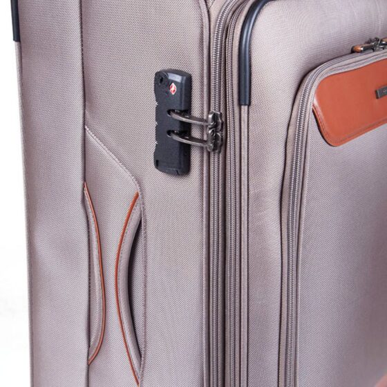 Cellini Monte Carlo 36564 Check In Medium Mink Tsa Lock