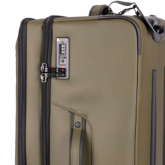 Cellini Nomad Trolley Luggage 273 LArge Green khaki TSA lock jpg