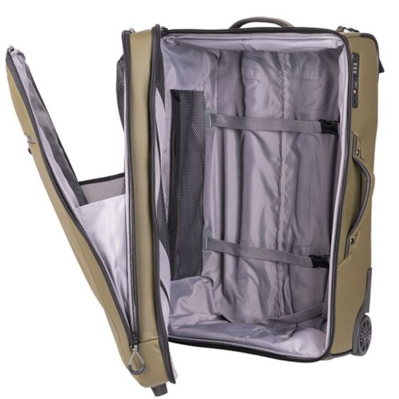 Cellini Nomad Trolley Luggage 273 Medium Green khaki interior2 jpg