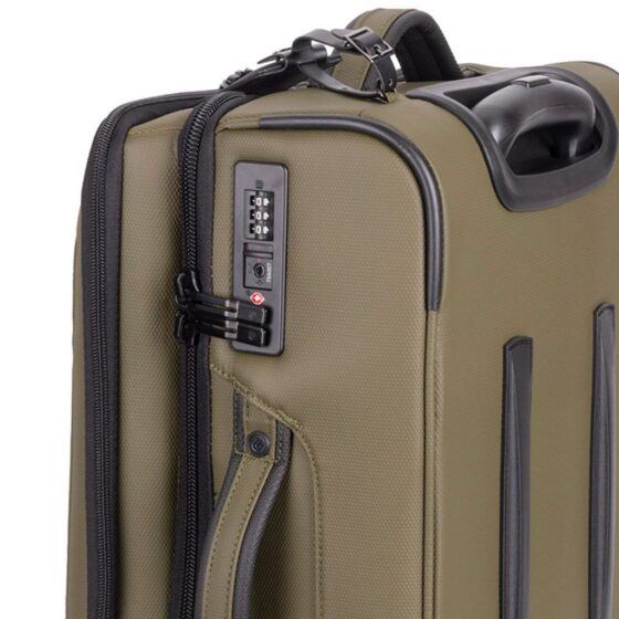 Cellini Nomad Trolley Luggage 273 Small green khaki TSA lock jpg