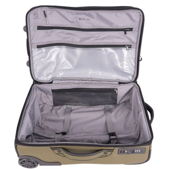 Cellini Nomad Trolley Luggage 273 Small green khaki interior1 jpg
