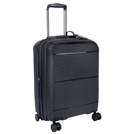 Cellini Qwest Spinner Luggage Expander 869 Black 55 Front3qrtr