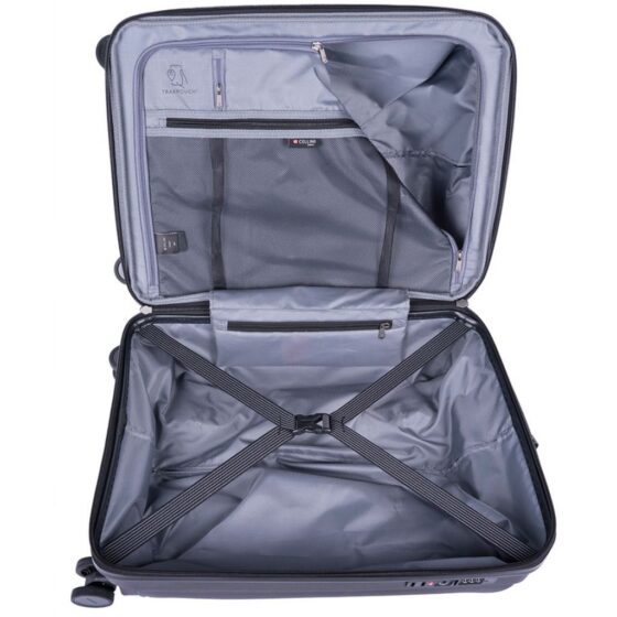 Cellini Qwest Spinner Luggage Expander 869 Black 55 Interior
