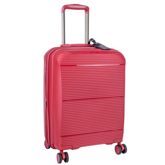 Cellini Qwest Spinner Luggage Expander 869 German Red 55 Front3qrtr